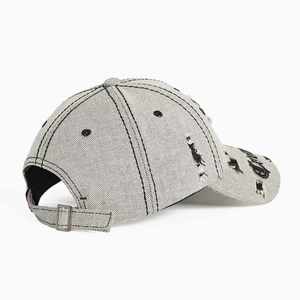 Casquettes de baseball personnalisées à 6 panneaux avec logo de marque, style vintage vieilli, vente en gros - Product Image 5