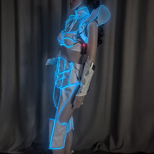 Disfraz Brillante con Luz Azul Hielo, Vestido Sexy para Mujer, Disfraz de Cosplay, Halloween, Guerrero Romano, Baile de Máscaras - Product Image 2