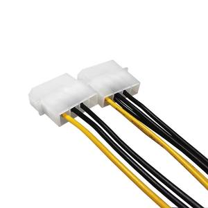 Adaptateur double Molex vers PCIe 8 broches, câble convertisseur GPU haute puissance pour cartes graphiques de bureau - Product Image 5