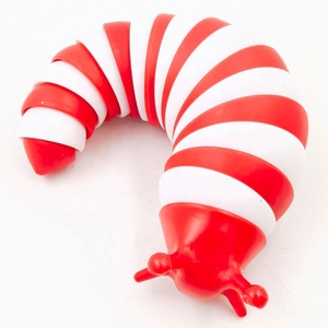 Giocattoli Pop Fidget arcobaleno lumaca articolato con le dita che gira per alleviare lo Stress lumaca giocattoli sensoriali Fidget Slug - Product Image 6