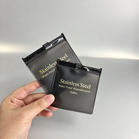 Sacs à fermeture éclair en EVA avec logo personnalisé, pochettes en plastique mat pour bijoux, montres, lunettes, accessoires, emballage