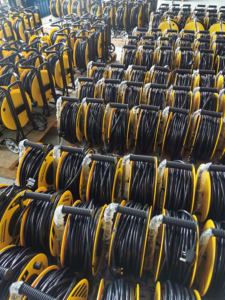 Enrouleur de câble <span class=keywords><strong>professionnel</strong></span> à 4 voies <span class=keywords><strong>Rallonge</strong></span> de 50 mètres avec support en fer Fil 3G1.5mm2 - Product Image 6