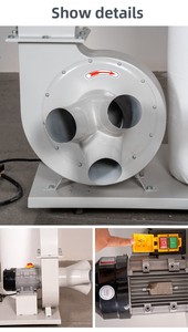 Colector de <span class=keywords><strong>Polvo</strong></span> para Trabajos de Madera Tipo Bolsa de Alta Calidad, Extractor de <span class=keywords><strong>Polvo</strong></span> Electrónico para Aserrín - Product Image 5