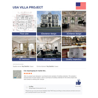 Proyecto de muebles de Villa 3D contemporáneo Diseñador de interiores profesional Arquitectura Diseño de interiores Decoración del hogar Renderizado 3D