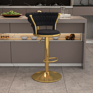 Taburetes de Bar de Lujo Modernos con Altura Ajustable y Giratorios, Color Dorado, <span class=keywords><strong>para</strong></span> Barra de Cocina - Product Image 5