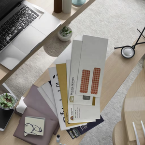 Enveloppes personnalisées avec logo 10 enveloppes à lettres professionnelles auto-scellantes teintées de sécurité Enveloppes recyclées pour factures et documents - Product Image 2