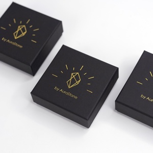 Caja de Joyería Negra de Lujo Personalizada para Empaque de Aretes, Collares, Anillos y Relojes con Materiales Reciclados y su Propio Logotipo - Product Image 5