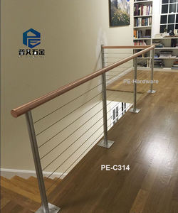 Balustre <span class=keywords><strong>de</strong></span> <span class=keywords><strong>Terrasse</strong></span> <span class=keywords><strong>en</strong></span> Acier Inoxydable 304 Brossé, Câble <span class=keywords><strong>en</strong></span> <span class=keywords><strong>PVC</strong></span> pour Balcon, Rampe d'Escalier, Plancher, <span class=keywords><strong>Balustrade</strong></span> - Product Image 6