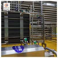Ligne de transformation de liquide d'œuf clé en main avec système de nettoyage CIP et équipement de production d'œufs pasteurisés pour boulangerie