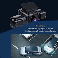 DVR de voiture 4 canaux Enregistreur de conduite panoramique à l'intérieur de la voiture double enregistreur wifi gps blackbox 1080p hd taxi dash cam 4 caméras