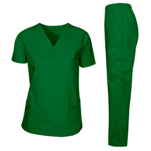 Conjunto Médico Unisex Color Marrón Oscuro, Tela Oxford Premium, Absorbe la Humedad, Dobladillo con Abertura Lateral, Parte Superior y Pantalones, Detección de Agujas, Comodidad - Product Image 3
