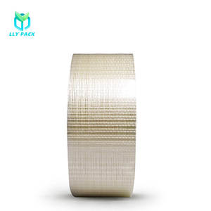 Cinta de fibra biaxialmente reforzada para máquina de impresión flexográfica, resistente al desgarro y de fácil eliminación sin residuos - Product Image 1