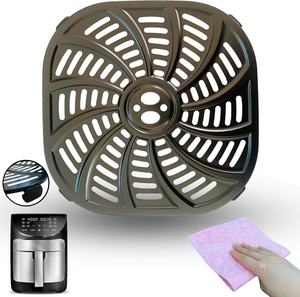 Piezas de repuesto originales para freidora de aire <span class=keywords><strong>Gourmia</strong></span> - Juego de 3 piezas GAF798/GAF616 con cesta para crujientes, rejilla para vapor y bandeja de goteo - Product Image 2