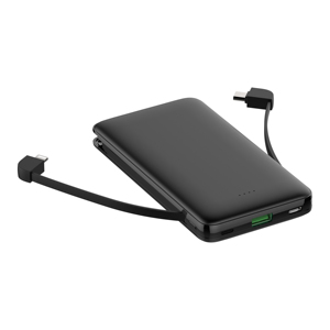 Promotional Gifts Low Prices Powerbank Ultra Thin Portable Fast Charging PD 22.5W 10000 MAh Mini Power Bank with Buit-in Cables