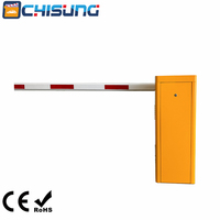 Barrière automatique robuste CSDZ810 pour entrée de parking sans personnel avec détecteur de boucle, radar et photocellule