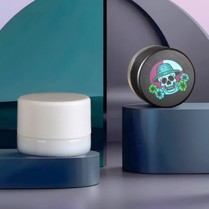 1G 2G 3G 3.5g kín <span class=keywords><strong>container</strong></span> Stash mùi bằng chứng Jar Mini vòng màu đen/trắng/rõ ràng lọ thủy tinh tập trung Bao bì với CR có nắp đậy - Product Image 5