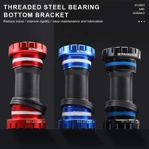 RIDERACE Boîtier <span class=keywords><strong>de</strong></span> pédalier fileté en acier pour vélo, en alliage d'aluminium, pour axe BB <span class=keywords><strong>de</strong></span> 24 mm, largeur <span class=keywords><strong>de</strong></span> coque 68-73 mm, accessoires <span class=keywords><strong>de</strong></span> vélo - Product Image 2