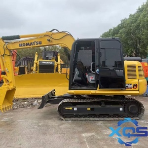 Mini-excavatrice Komatsu PC70 d'occasion, 7 tonnes, excavatrice sur chenilles, marque japonaise, excavatrices d'occasion d'origine, moteur Kubota, brise-roche. - Product Image 2