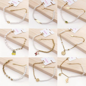 XUPING Bracciali all'ingrosso placcati oro con stelle e perle, set di bracciali da donna alla moda impilabili, gioielli mix-and-match - Product Image 5