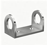 Plaque de base de montage latéral en acier inoxydable pour poteau de balustrade métallique
