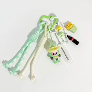 พวงกุญแจรูปหัวใจสไตล์เกาหลีพวงกุญแจน่ารักกระเป๋าเชือกถักห้อยโดพามินอุปกรณ์ห้อย<span class=keywords><strong>กระเป๋า</strong></span> Y2k จี้กระเป๋า - Product Image 4