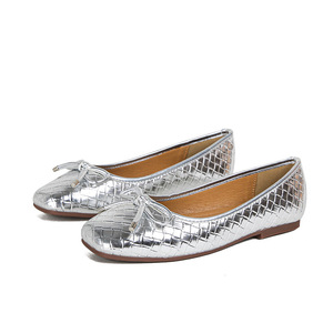 Ballerine basse da donna leggere a punta quadrata scarpe basse Casual per le stagioni autunnali estive con chiusura a Slip-On traspirante - Product Image 2