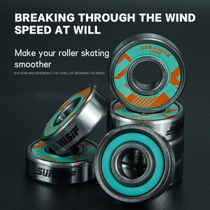 Roulements de patins à roulettes en céramique haute précision ABEC, roulements hybrides de vitesse pour skateboard, roulements 608, roulettes de patins à roulettes <span class=keywords><strong>quad</strong></span> - Product Image 4
