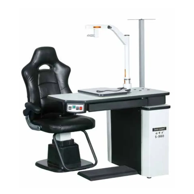 Cadeira e mesa de refração para exame oftálmico, instrumentos de óptica, mesa de oprometria WB-800 para venda