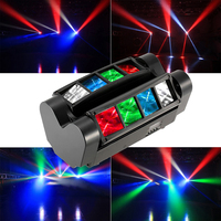 Mini projecteur à tête mobile Spider 80W RGBW LED pour scène, lumière DMX512 à double effet de balayage, barre lumineuse pour soirées DJ