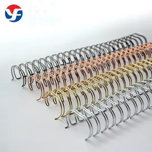 Double Loop Spiral Binding Wire Twin Ring Wire-O For Notebook Binding