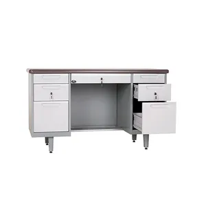 CBNT 2 Drawer MDF Panel Metal Table Steel Office Desk