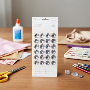 Adesivi con Strass Ilan, 24 Pezzi, Colore 01 Trasparente, Pegatinas Brillantes Rotonde - Product Image 2