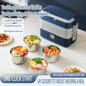 Marmite à Riz Électrique <span class=keywords><strong>Chauffante</strong></span> Isolée 2.4L, Mini Boîte Déjeuner Automatique pour Maison et Bureau - Product Image 2