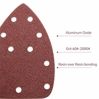 REX Lembaran Amplas Mouse Hook & Loop Aluminium Oksida 140x100mm Grit 60 # -2000 #   FSC untuk Pengelasan Logam & Pembersihan Sambungan