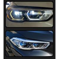Ensemble de phares LED complets pour BMW X5 G05, lentille laser améliorée, style OSS, DRL, clignotant dynamique, phare modifié Ikon