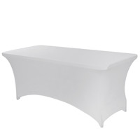 Ensemble de nappes extensibles en Spandex de marque 4ft 6ft 3 pièces couverture de bière pour les banquets de fête en plein air intérieurs techniques tricotées usage domestique