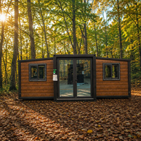 Maison conteneur extensible personnalisée 20/40 pieds pour villa, village de vacances, maison mobile, mini-maison préfabriquée extensible