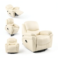 Fauteuils inclinables pivotants, chaise inclinable de première classe d'avion, cuir Amala