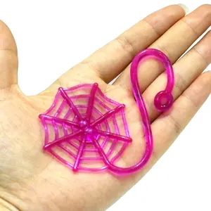 Spider Web Skull Bat Stretchy Sticky Toys Stress Relief Windows Climbing Toy Party Supplies Goodie Bags Stuffers Fillers