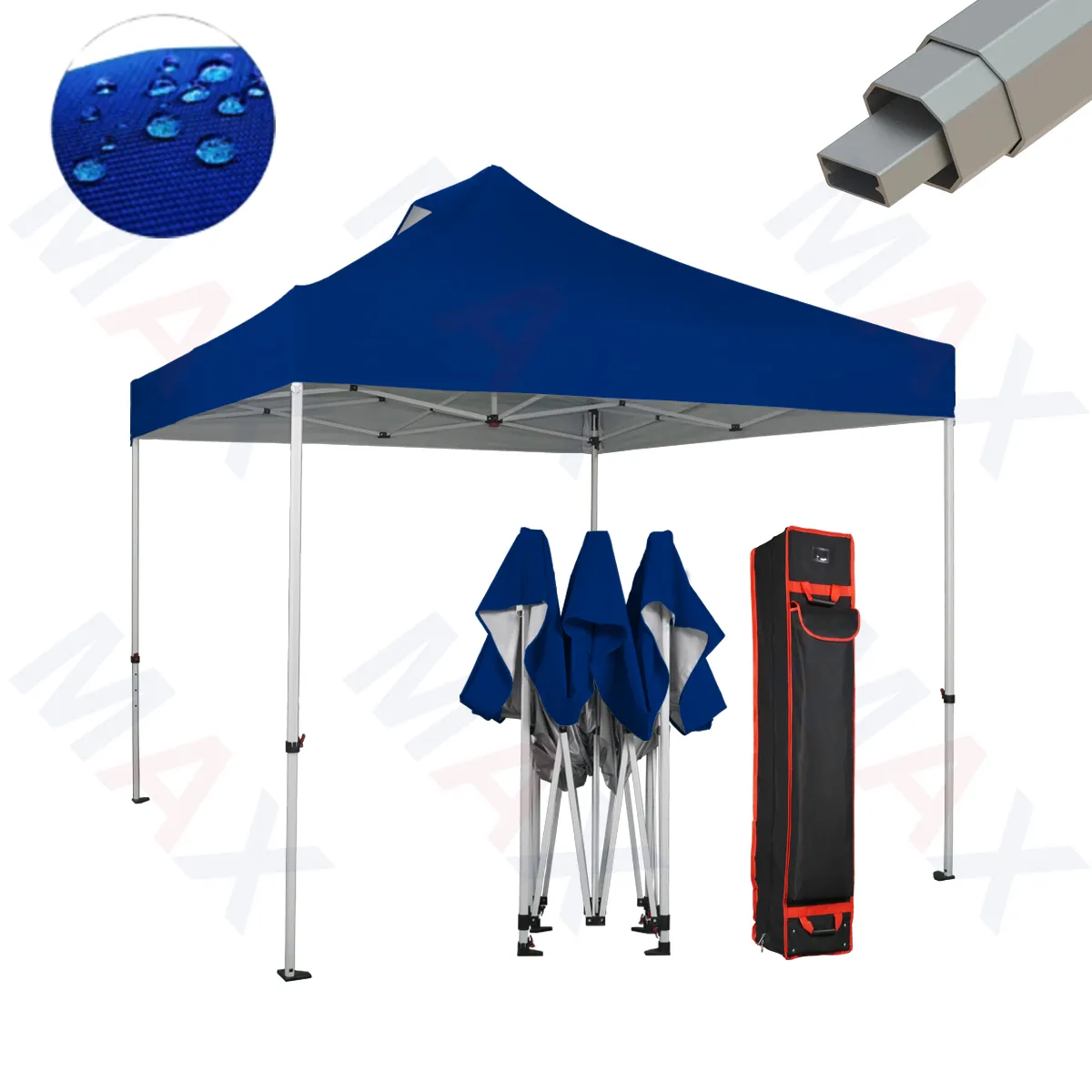 Hot Selling Luxury Steel Outdoor Tent Gazebo 3x6 Dome Canopy Pop Up Factory Wholesale for Trade Shows   Events Customizable Logo