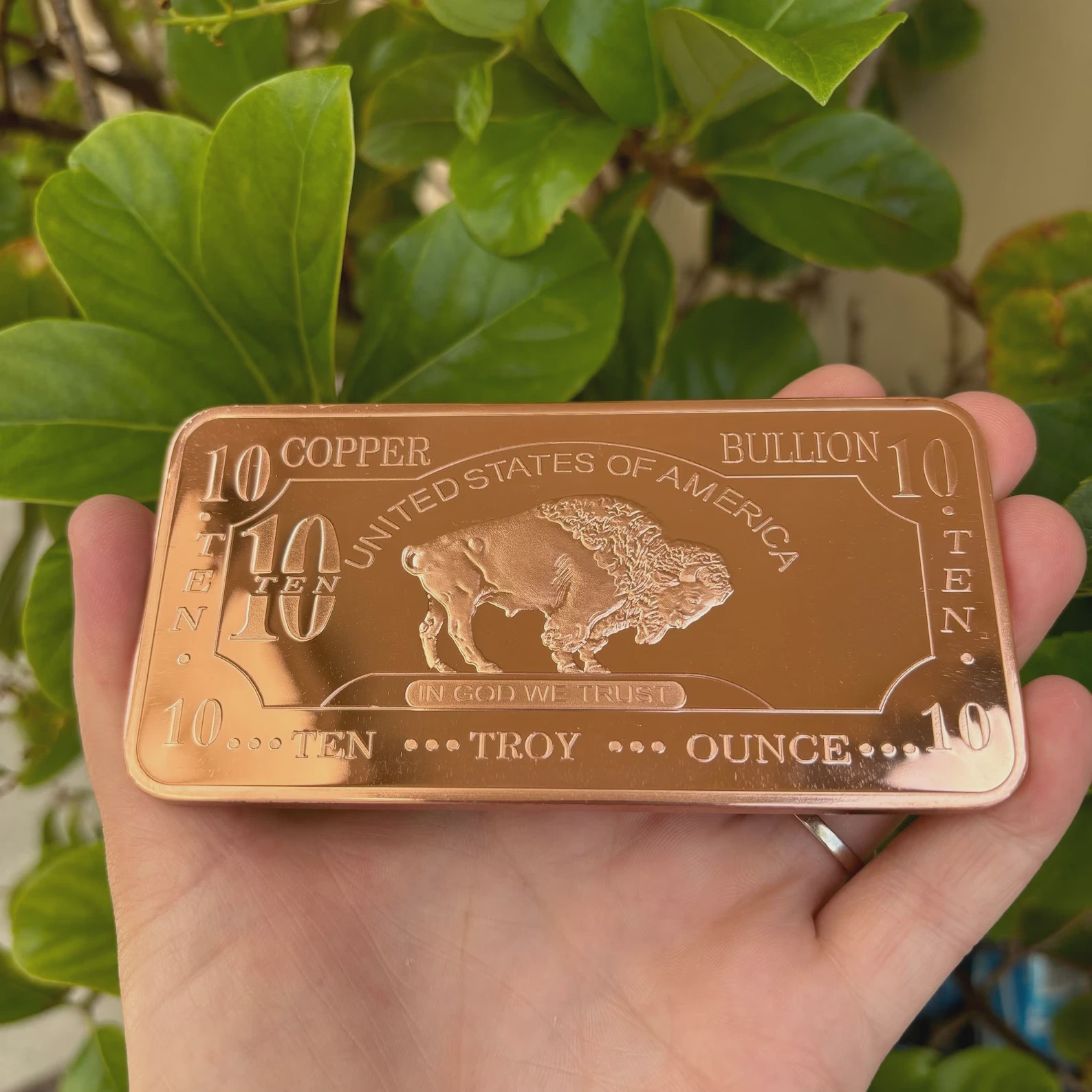 Barra de Cobre Buffalo de 10oz