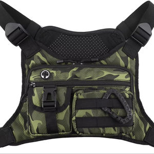 Muestra Gratis, Bolso Táctico Multiusos para Pecho, Bolso de Viaje Deportivo de Camuflaje Digital Oxford para Hombres, Chaleco de Ciclismo - Product Image 1