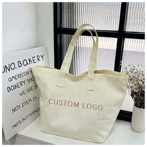 Custom Logo Canvas Shopping Bag Tote Bag Durable Reusable for Corporate Promotional Gifts Events Bulk Wholesale - Product Image 1