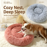 Coussin pour chat doux et confortable en polaire corail à imprimé animal, écologique, en nylon, pour toutes les saisons, pour des nuits profondes et douces