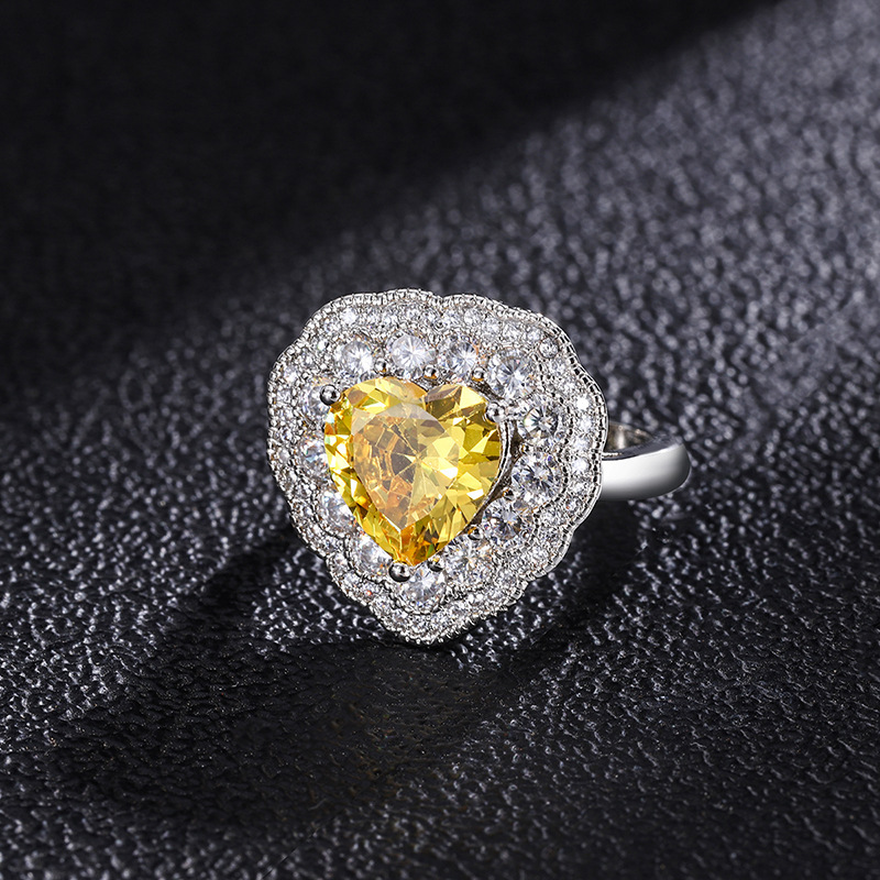 open size  Yellow diamond ring