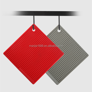Manjia portavasi in Silicone di forma quadrata resistente al calore per uso alimentare per tappetini per sottopentola da cucina cuscinetti caldi <span class=keywords><strong>poggia</strong></span> cucchiaio - Product Image 6