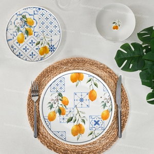 Juego de Platos de Porcelana <span class=keywords><strong>HEMERA</strong></span> Classic de 18 Piezas, Listo para Enviar, para Uso Doméstico y Hotelero - Product Image 3