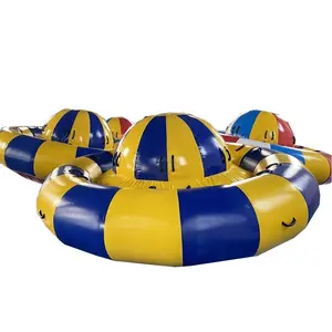 नई आगमन वयस्क पागल नौका towable inflatable पानी खिलौना डिस्को नाव 4 व्यक्ति