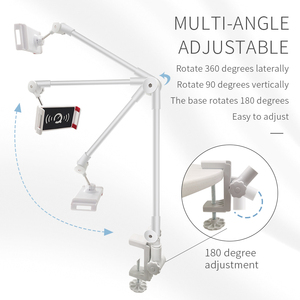 <span class=keywords><strong>2025</strong></span> 360 độ xoay Hợp kim nhôm <span class=keywords><strong>Tablet</strong></span> <span class=keywords><strong>PC</strong></span> đứng Ipad giường đứng & điện thoại di động điện thoại chủ với kẹp cho cánh tay - Product Image 2