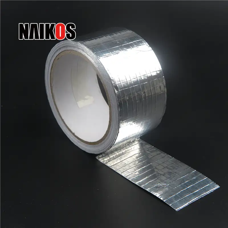 Glasfaser isolierung Silber Stoff gitter Verstärkter Kanal Aluminium folie Klebeband